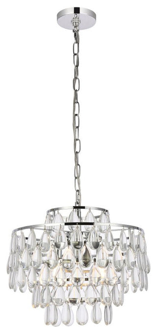 Mila Three Light Pendant in Chrome