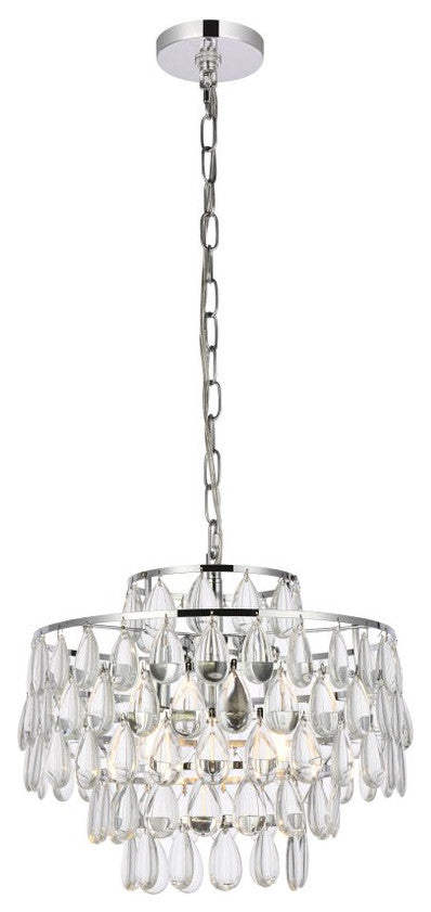 Mila Three Light Pendant in Chrome