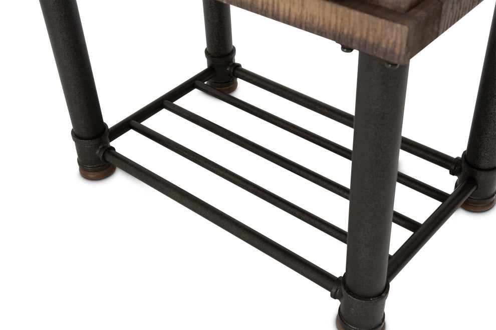 Crossings 1-Drawer Side Table - Reclaimed Barn