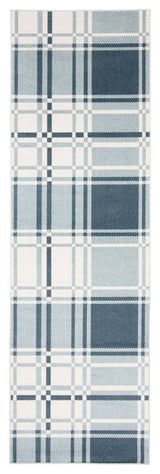 Aqua Roma Area Rug, Blue, 2'6"x8'