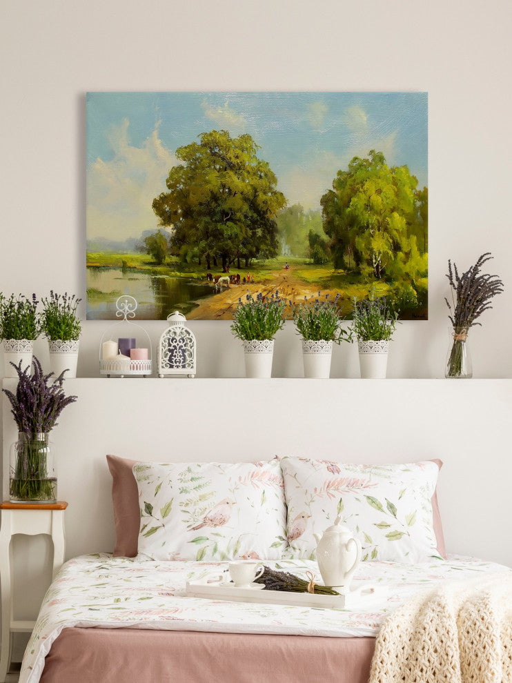 "Colors of Nature" Painting Print on Wrapped Canvas, 30x20