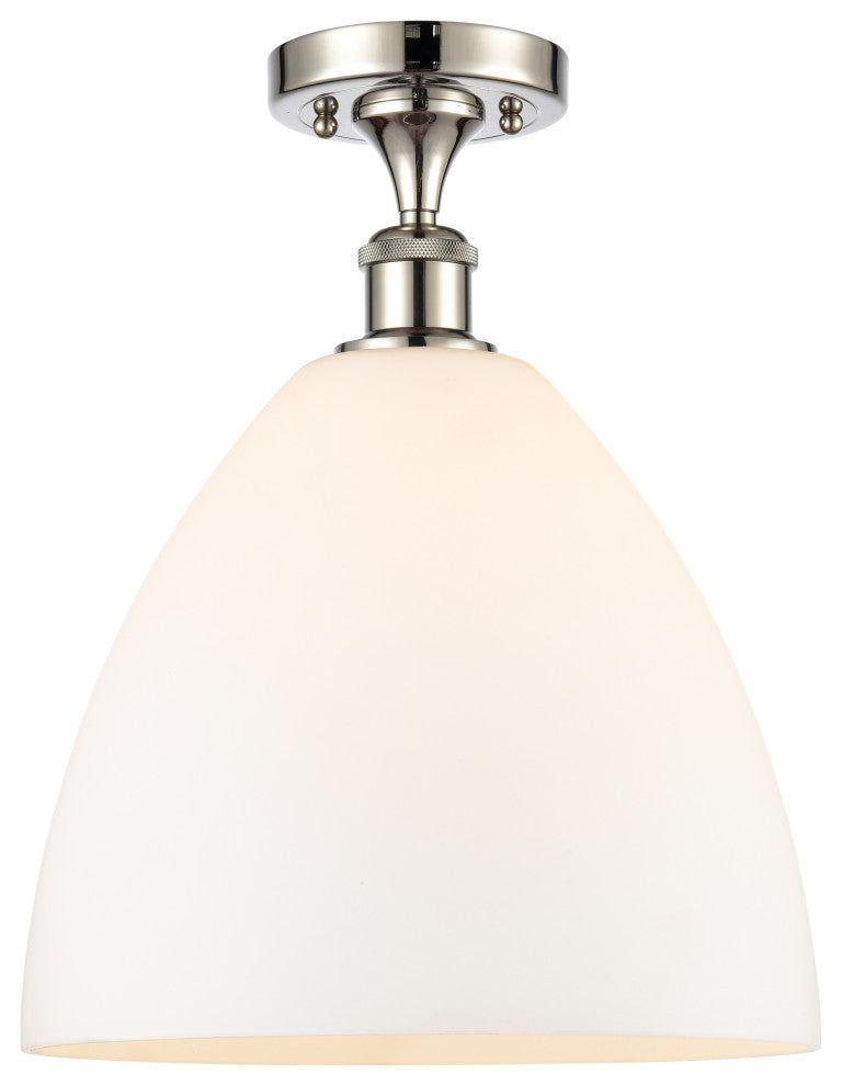 Innovations 516-1C-PN-GBD-121-LED 1 Light Semi-Flush Mount, Polished Nickel
