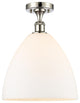 Innovations 516-1C-PN-GBD-121-LED 1 Light Semi-Flush Mount, Polished Nickel