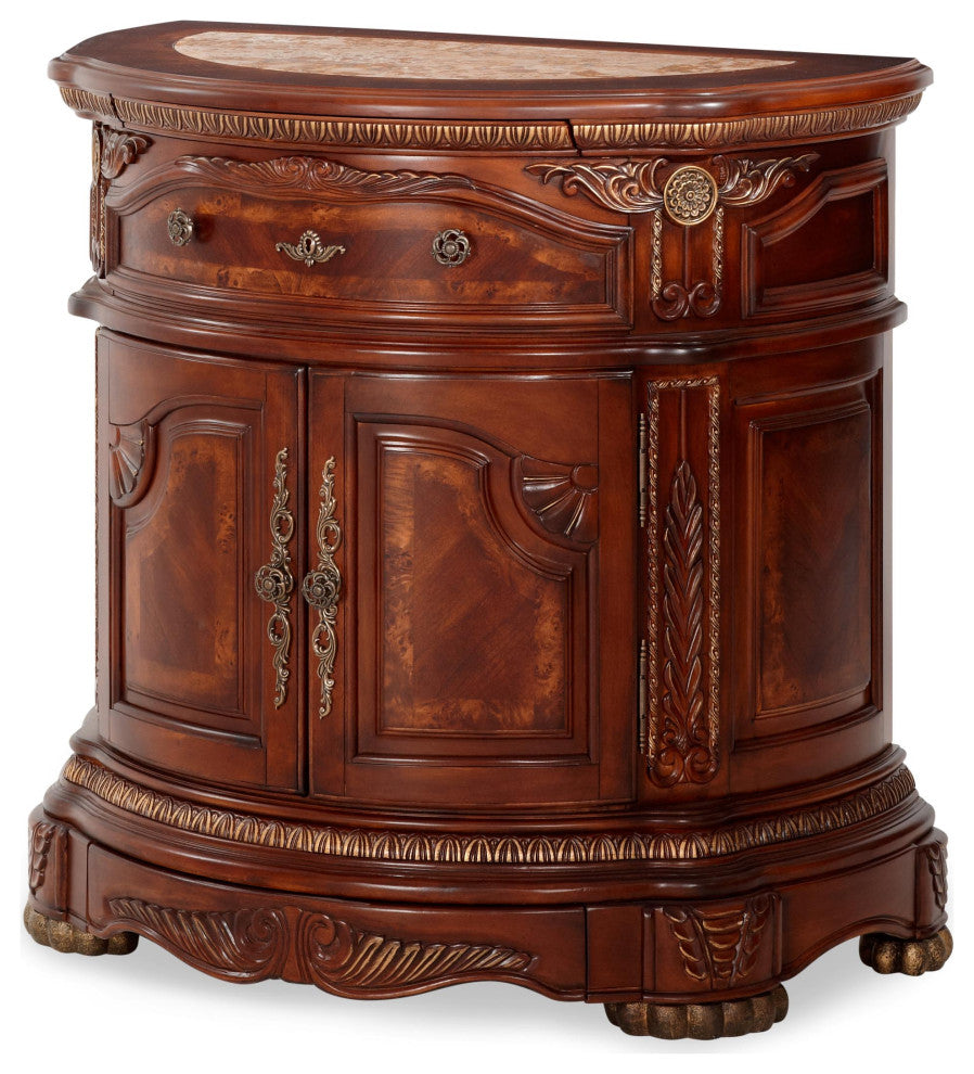 Cortina Bedside Chest, Honey Walnut