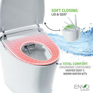 ENVO Aura Smart Bidet Toilet with Remote and Auto Flush