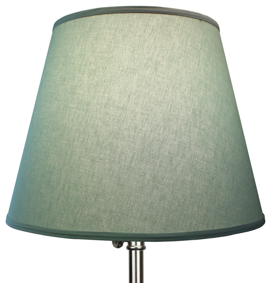 Fenchel Shades 11"x17"x13" Spider Attachment Empire Lamp Shade, Linen Celadon