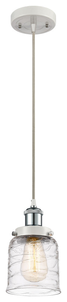 Innovations 916-1P-WPC-G513-LED 1-Light Mini Pendant, White, Polished Chrome