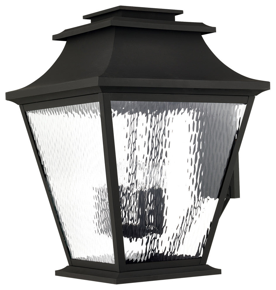 Livex Lighting Hathaway 6 Light Black Outdoor Wall Lantern