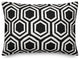 Black and White Honeycomb 14x20 Lumbar Pillow