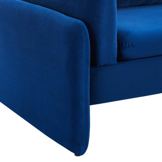 Indicate Performance Velvet Sofa, Navy