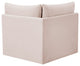 Jacob Velvet Upholstered Modular Corner Chair, Pink