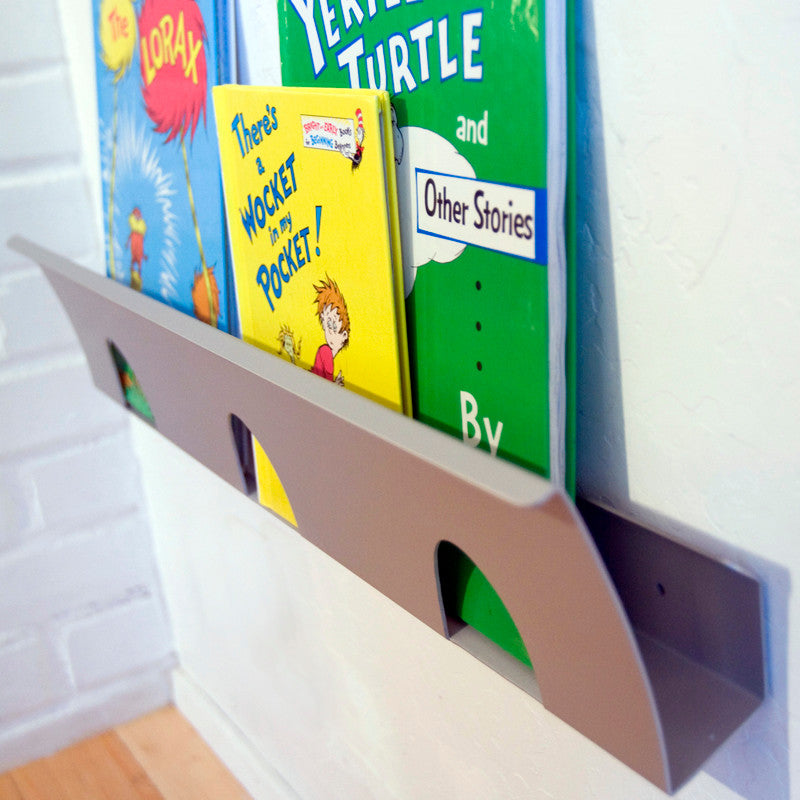 Magazine Shelf, Aluminum, wall mount