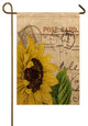 Sunflower Burlap Garden Flag