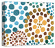 Colorful Floral Dots 20x24 Canvas Wall Art