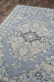 Momeni Anatolia Wool Blend Blue Area Rug 5'3" X 7'6"