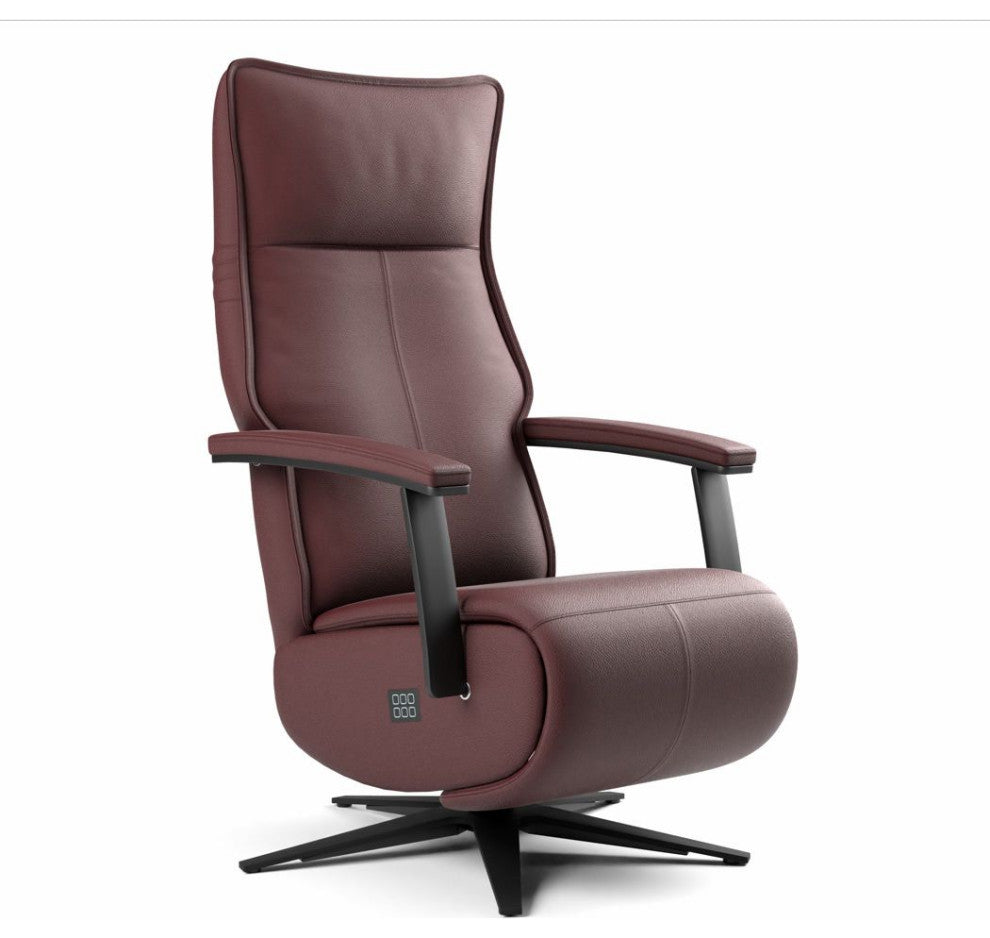 Sofer Zero Gravity Power Recliner, Adjustable, Bordeaux