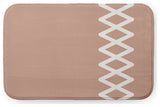 24" x 17" Zipper Stripe Bathmat, Mauve