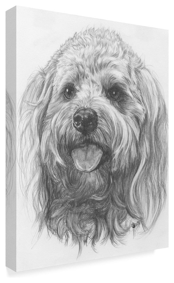 "Cockapoo" by Barbara Keith, Canvas Art