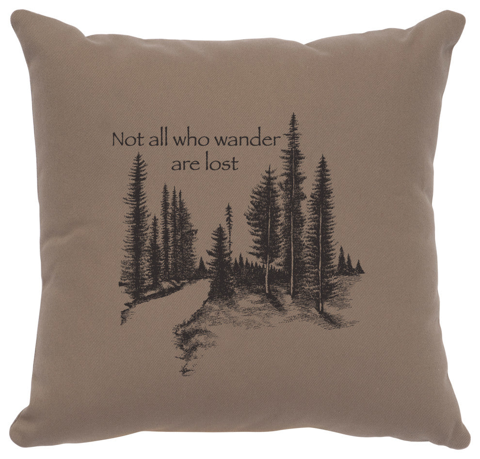 Image Pillow 16x16 Wander Cotton Taupe