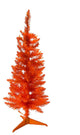 Kurt Adler 3 Foot Pre-Lit Slim Orange Christmas Tree