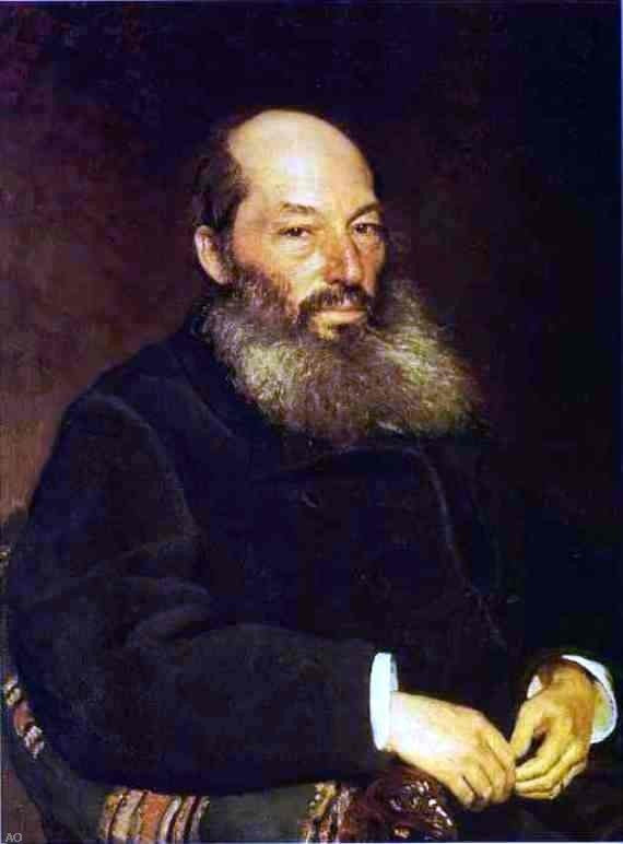 Ilia Efimovich Repin Portrait of the Poet Afanasy Fet Gallery Wrapped Canvas