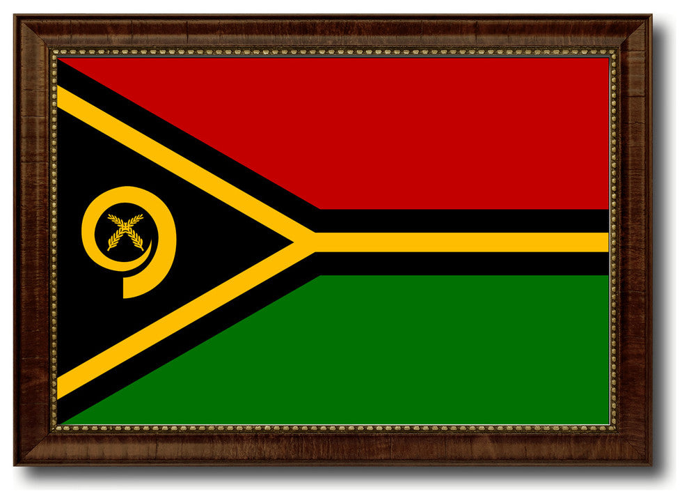 Vanuatu Country Flag Canvas Print, 19"x27"