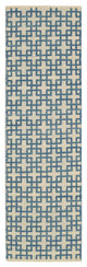 BARCLAY BUTERA MAZE INDIGO AREA RUG BY NOURISON