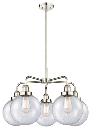 Innovations Beacon 5 26" Chandelier Polished Nickel
