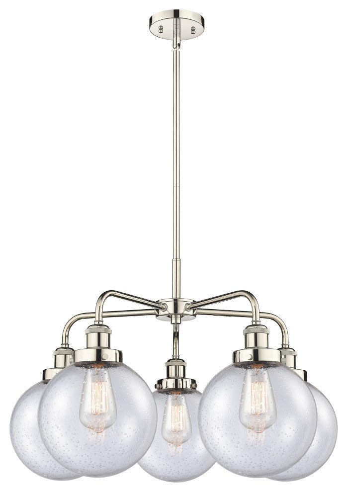 Innovations Beacon 5 26" Chandelier Polished Nickel