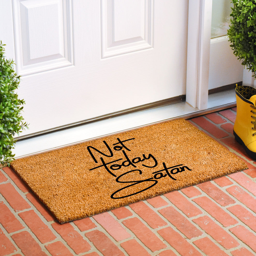 Calloway Mills Not Today Satan Doormat, 24" X 36"