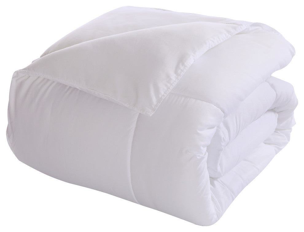 Stayclean Down Alternative Comforter With Stain Control, White, Twin