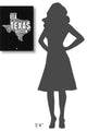 "Texas Black and White Map" Fine Art Print