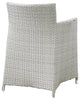 Junction Dining Outdoor Patio Armchair, Gray White