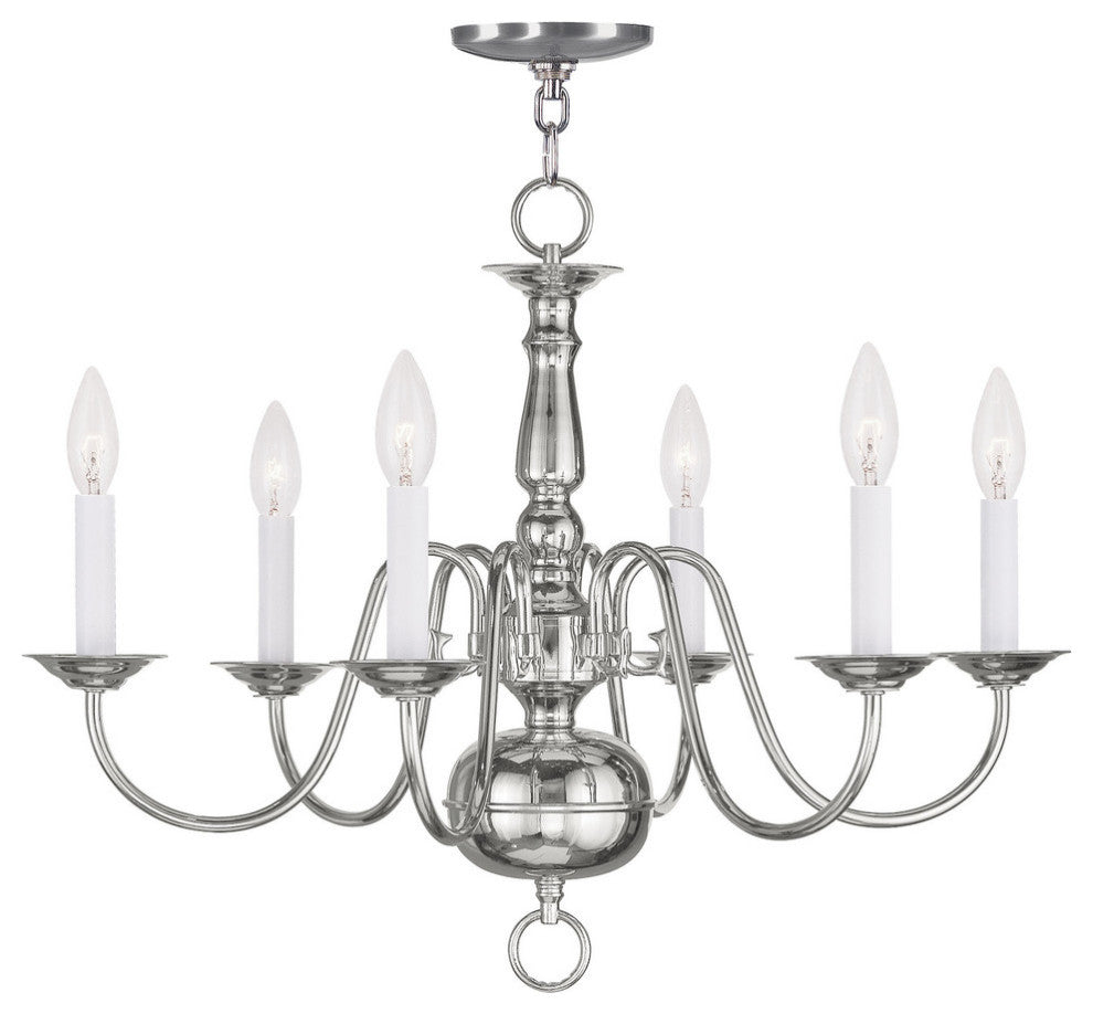 Livex Lighting 5006-35 Williamsburgh - Six Light Chandelier