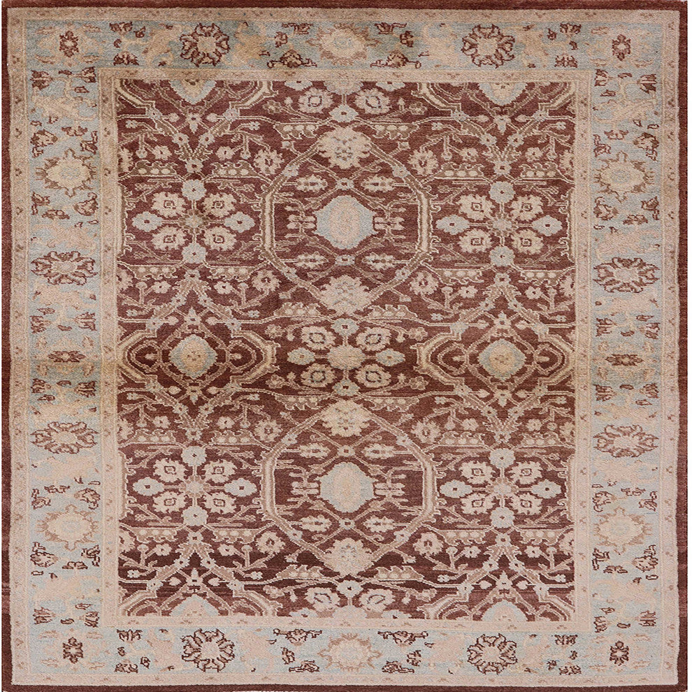 Ahgly Company Indoor Square Mid-Century Modern Area Rugs, 3' Square