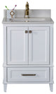 Nera Collection 24" Bathroom Vanity With Sink, Mirror, Countertop, White