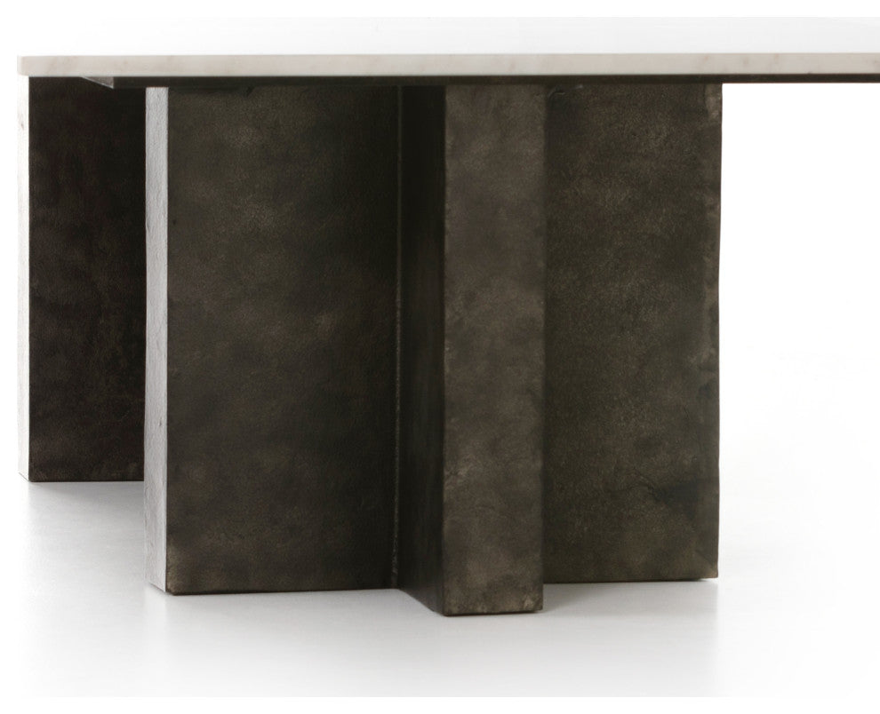Terrell Coffee Table-Raw Black
