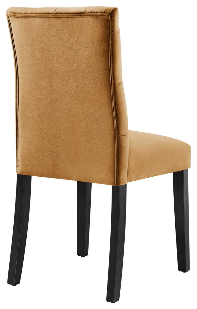 Duchess Performance Velvet Dining Chairs, Set of 2, Cognac