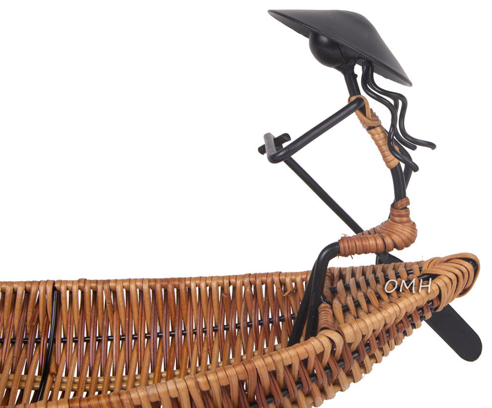 Asian Style Tranquility Boat Basket