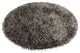 Iris Contemporary Area Rug, Gray and Black, 7'9" Round