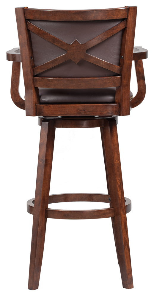 Broadmoor Swivel Stool, Cappuccino, 36"