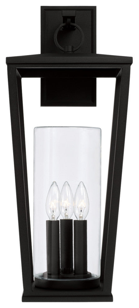 Capital Lighting 948131 Elliott 3 Light 24" Tall Wall Sconce - Black