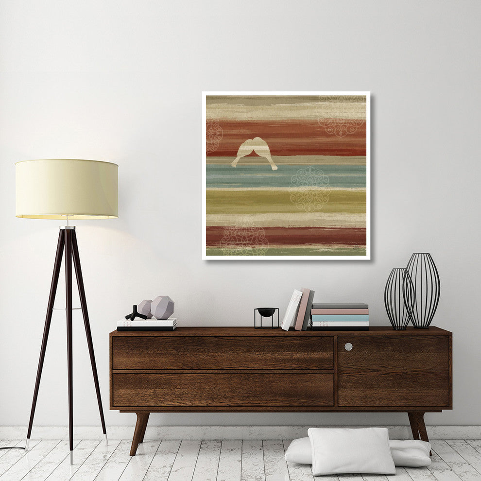 "Mumbai Rainbow Birds II" Digital Paper Print by Daphne Brissonnet, 42"x42"