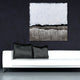 White Atmosphere Textured Metallic Hand Painted Wall Art by Martin Edwards
