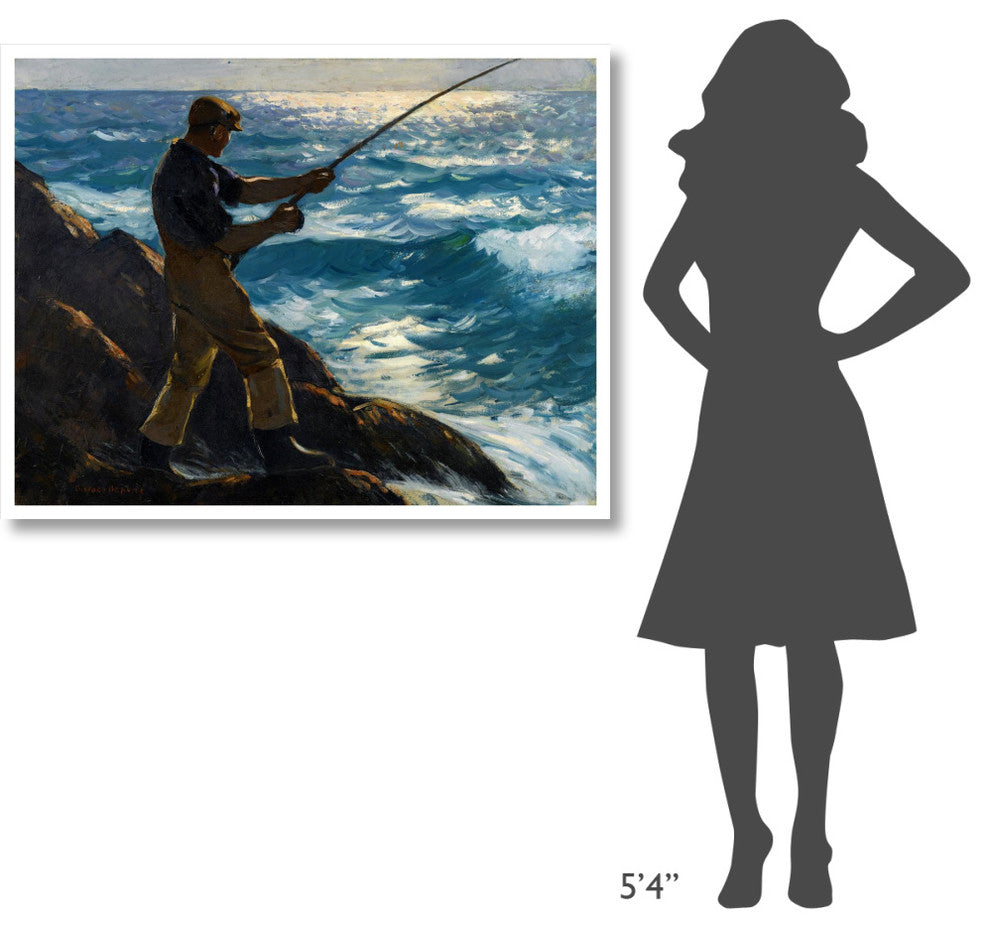"The Fisherman, 1922" Digital Paper Print by Gifford Reynolds Beal, 46"x36"