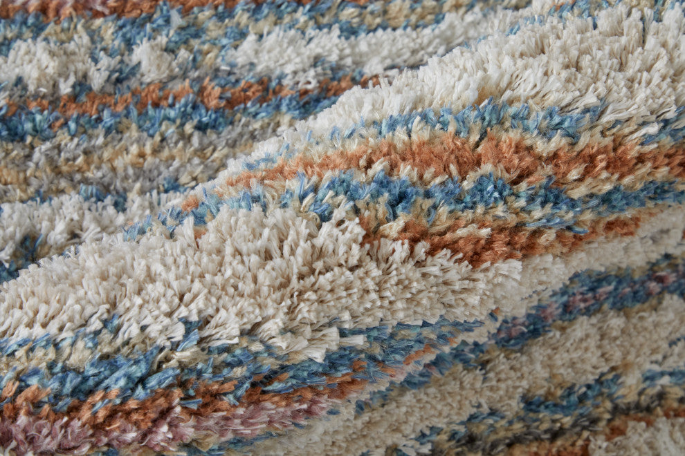 Weave & Wander Caide Contemporary Beige/Cream Rug, 2'6"x8" Runner