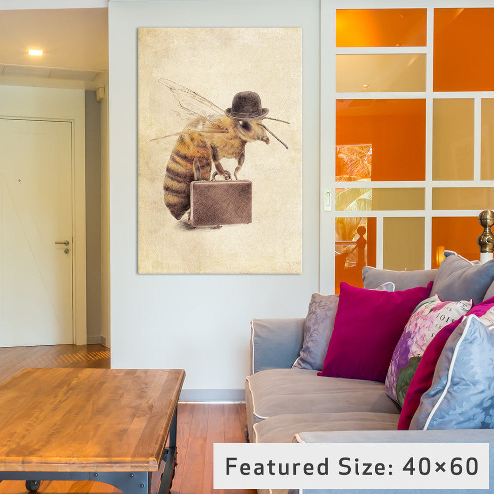 "Worker Bee" by Eric Fan, 18x12x1.5
