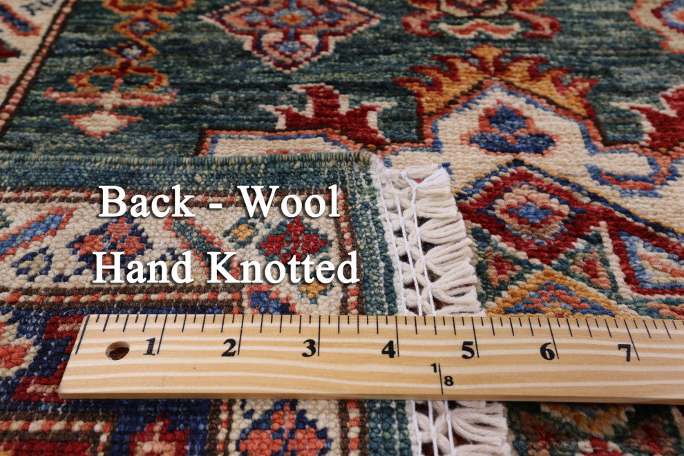Super Kazak Hand-Knotted Wool Rug 8' 6" X 10' 4" Q5034