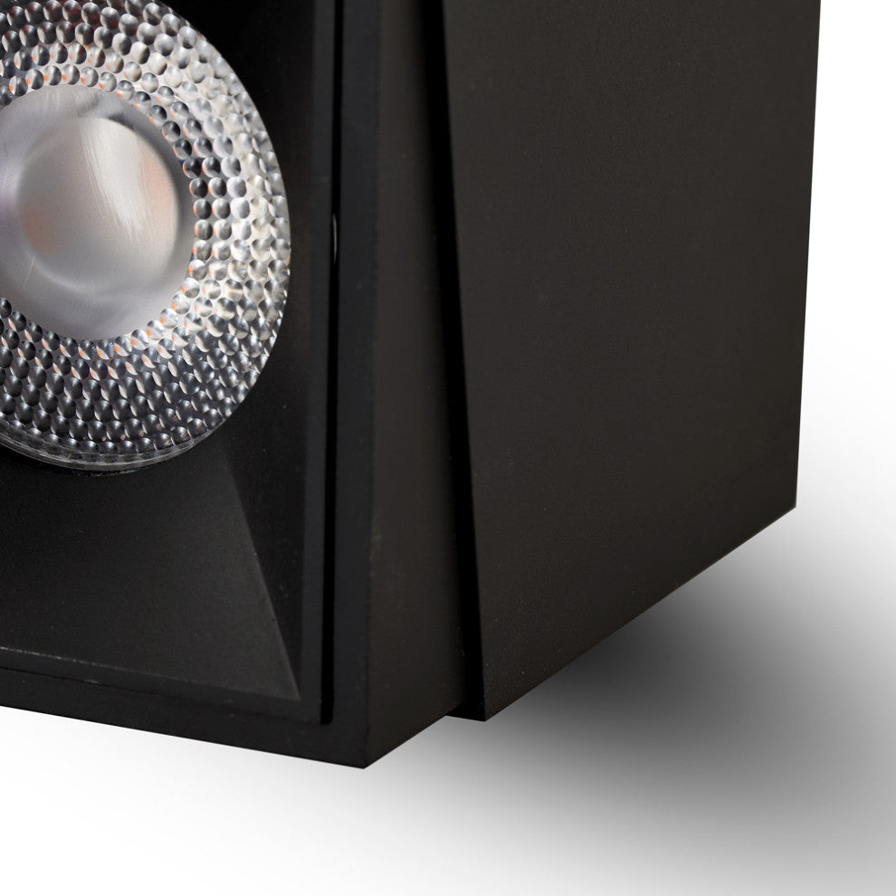 3.25" Square Integrated LED Surface Mounted Downlight Commercial Grade, Black
