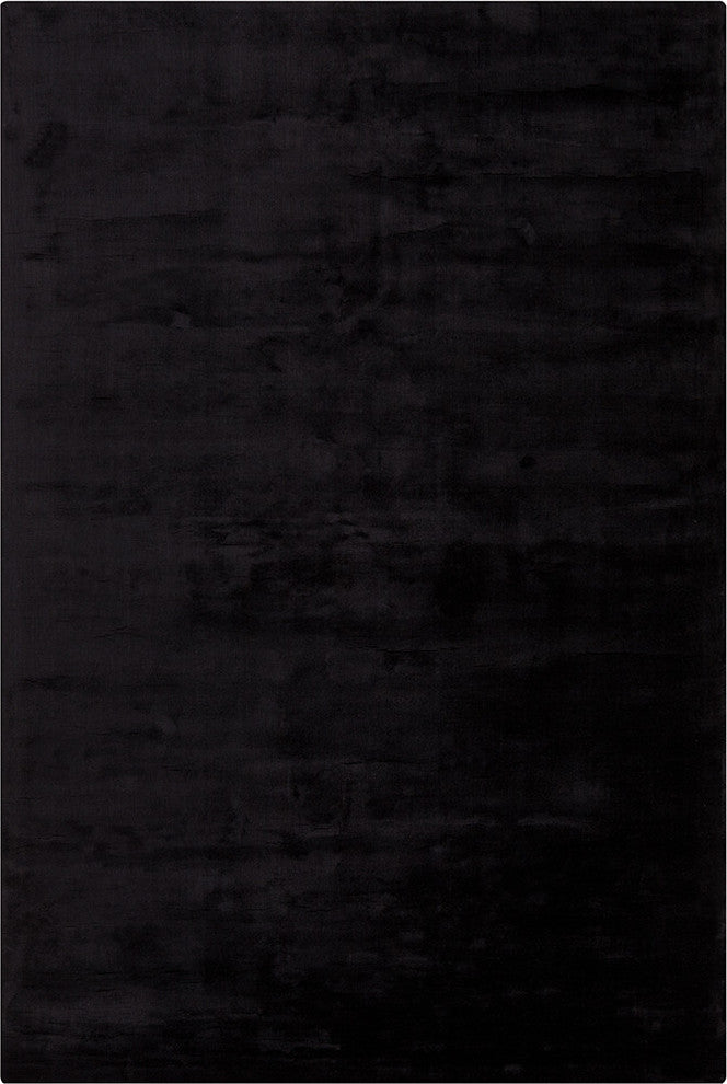 Gloria Contemporary Area Rug, Black, 7'9"x10'6" Rectangle